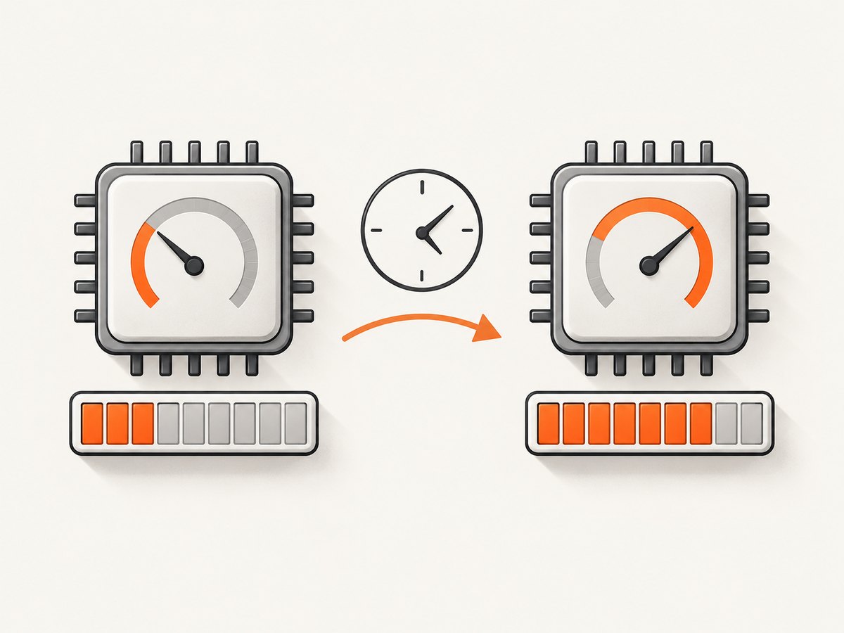 Electron CPU values are interval averages, so compare samples taken over a known period.