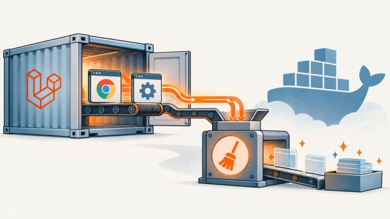 How to Stop Laravel Dusk Leaving Chrome Processes in Docker