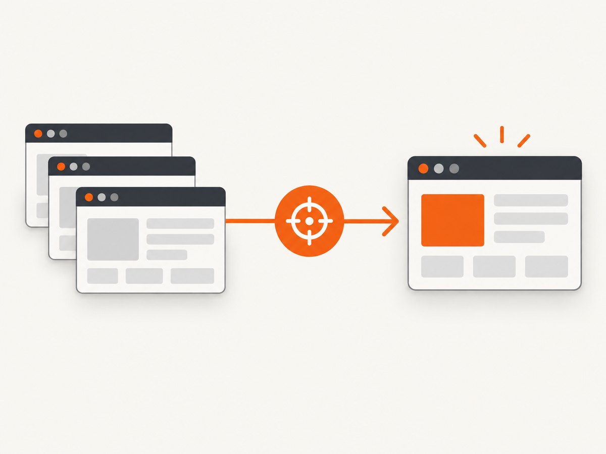 Find the existing Page by a stable property, then bring it to the front.