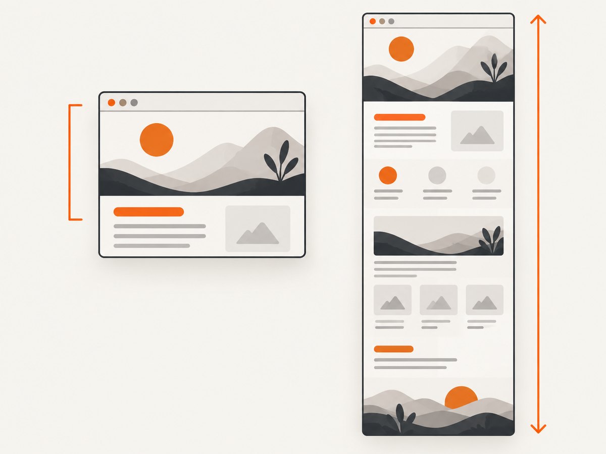 A viewport shows the visible screen; a full-page capture includes the scrollable document.