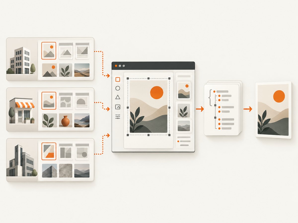 Tenant access, design persistence, assets, and rendering are host architecture decisions.