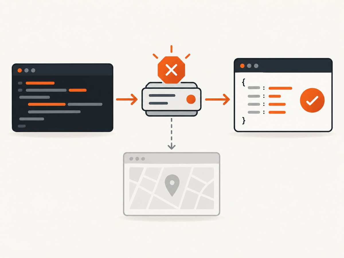 Register the route before visiting so the startup request is deterministic.