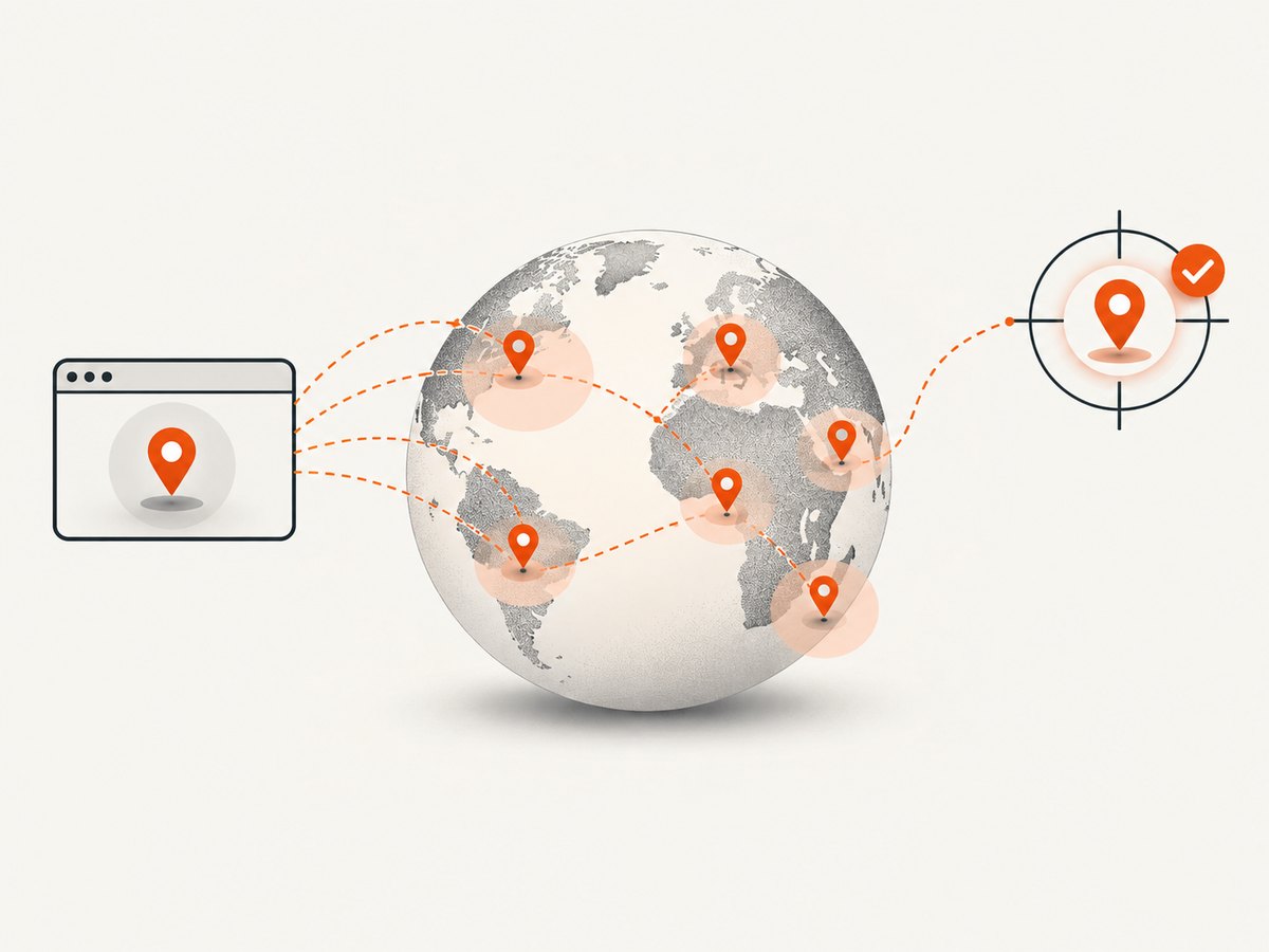 IP-derived location is an estimate, while browser GPS is a separate signal that requires the visitor’s consent.