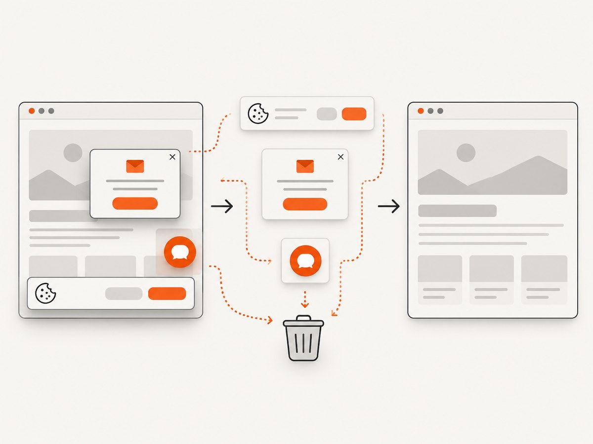 A clean capture pipeline removes common overlays before returning the page image.