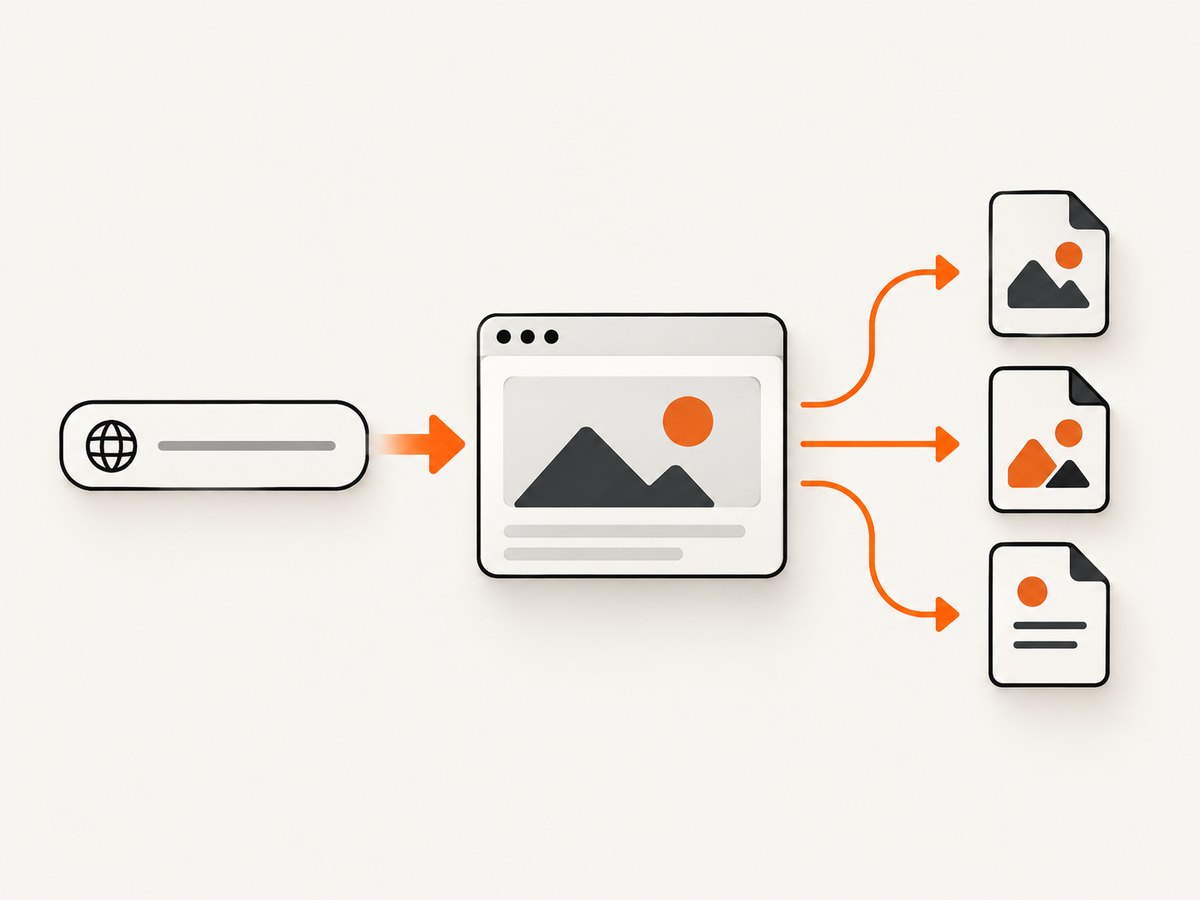 A screenshot API turns a URL into a rendered image or document through a hosted browser.
