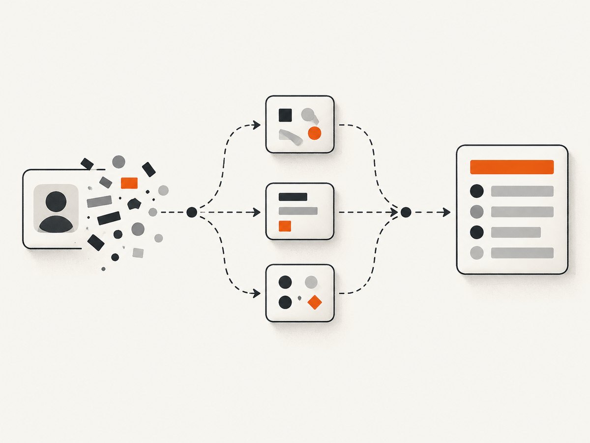 Formatter sits between a trigger and an action, shaping the value before it reaches the destination.