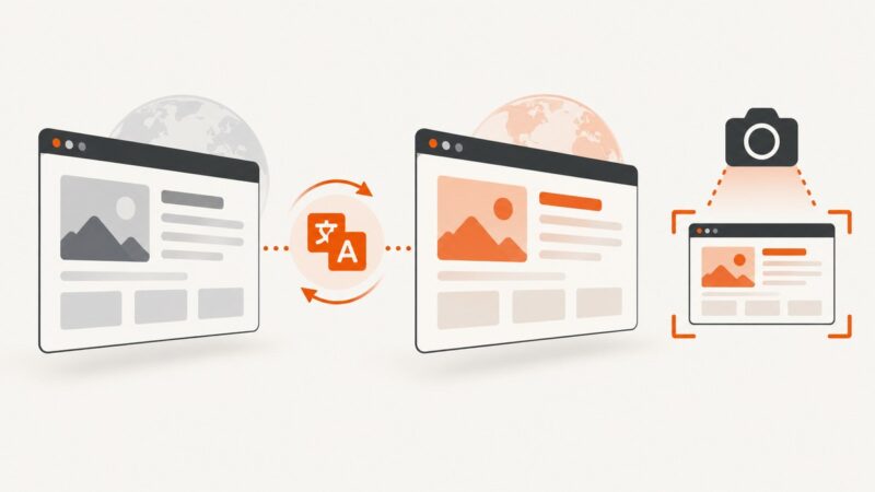 How to Translate a Website Before Capturing a Screenshot
