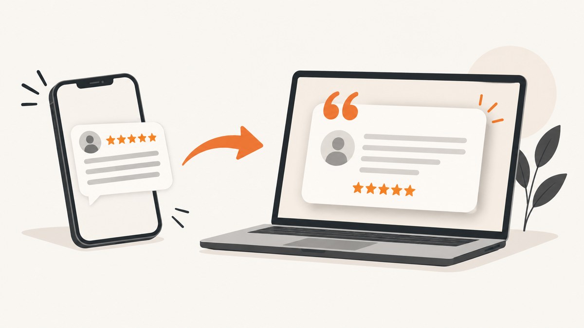 Turn Customer Reviews Into Shareable Testimonial Cards