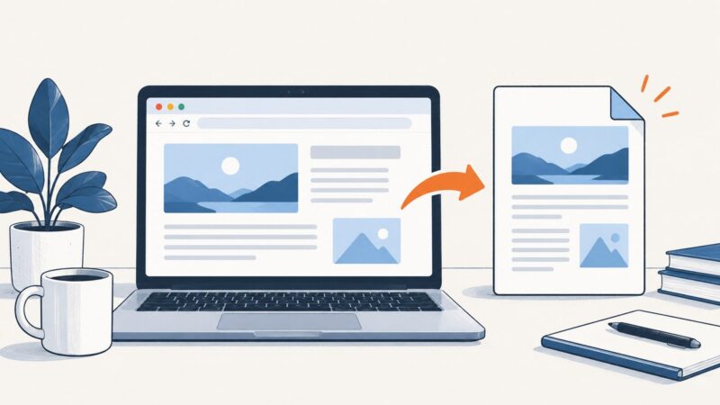 How to Turn a Webpage into a PDF with a Chrome Extension