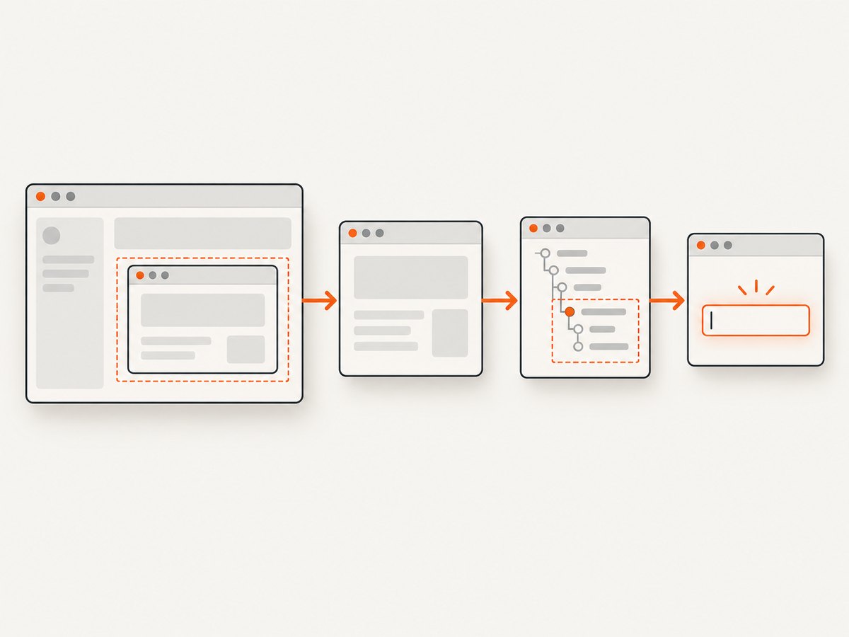 Cypress waits for the iframe body, wraps it, and scopes normal queries to the embedded document.
