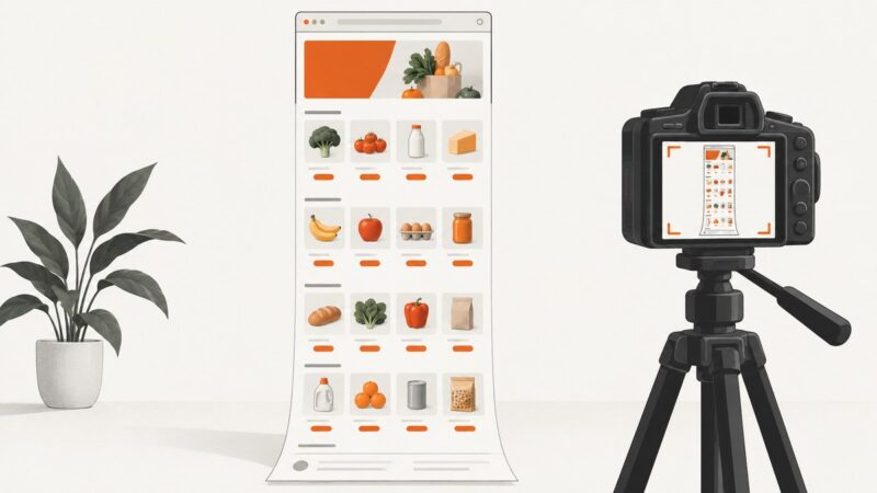 How to Capture Full-Page Screenshots of UK Supermarket Websites