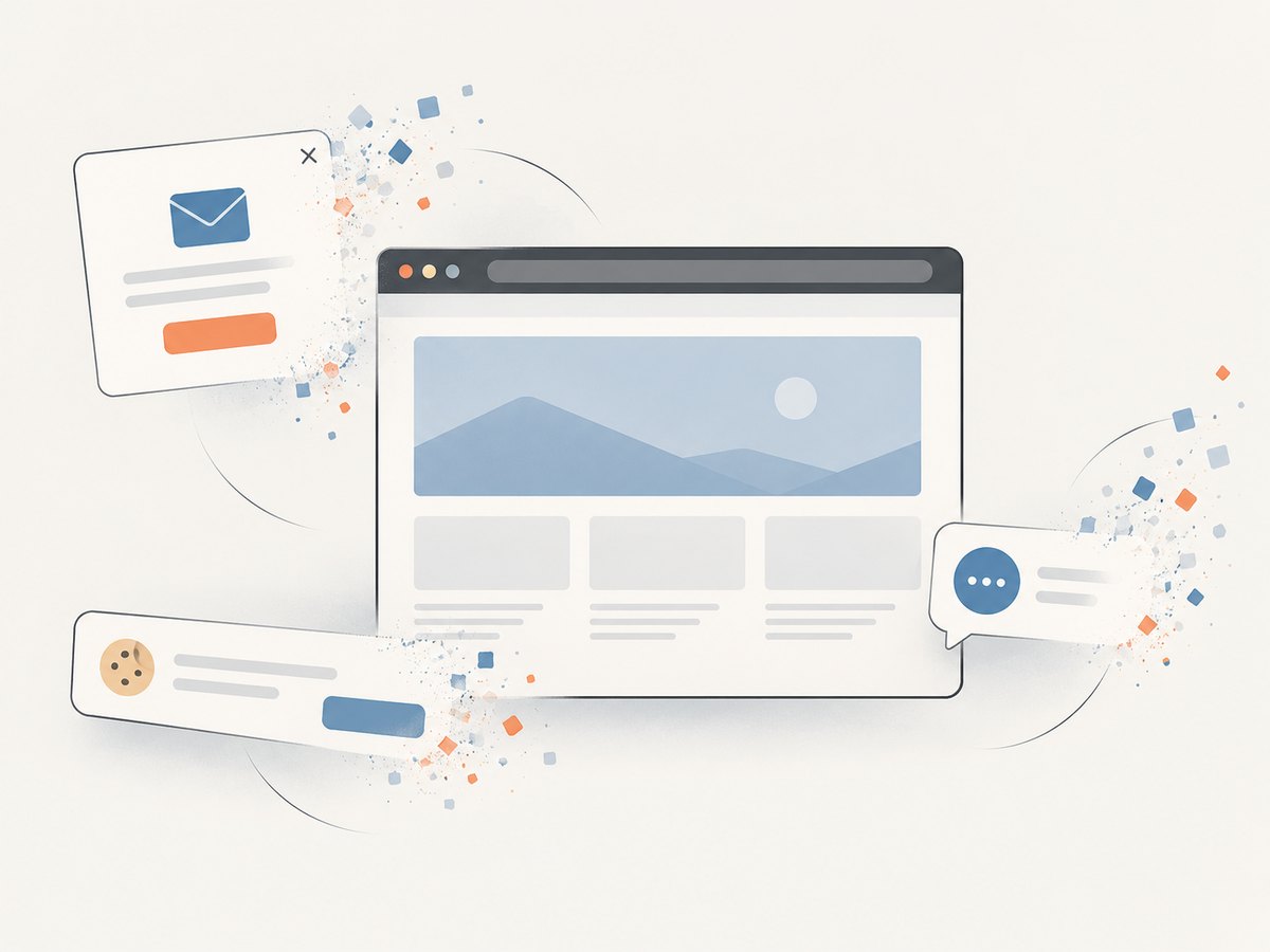 A clean capture workflow can remove common overlays before saving the page image.