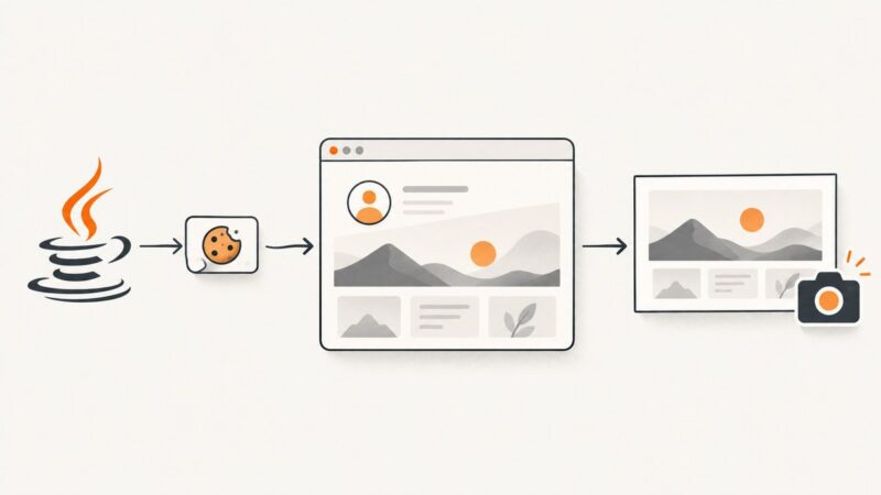 How to Use Cookies When Capturing Websites in Java