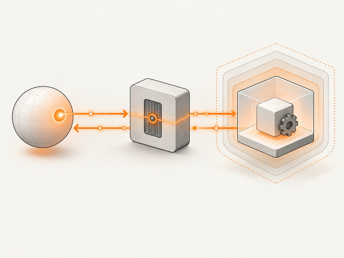 The gateway connects an MCP client to the servers enabled in a profile.