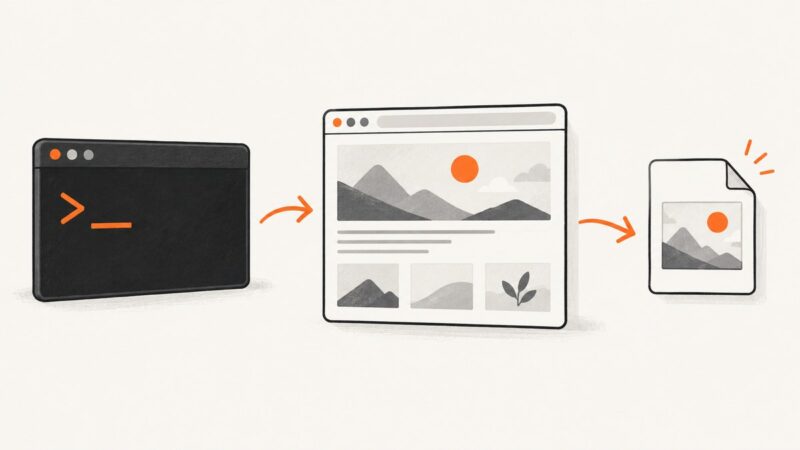 How to Use a Web Capture SDK From the Command Line