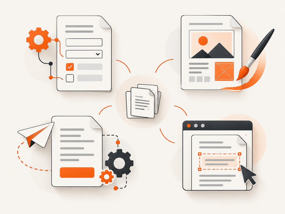 Choose a PDF editor by the job you need it to perform: form logic, design, automation, or basic editing.