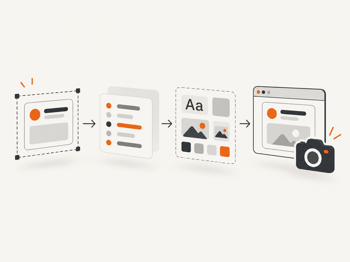 Separate readiness gates make screenshot failures easier to diagnose and retry.