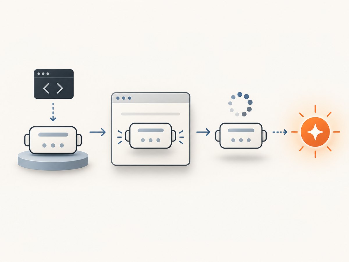 Registration and connection are lifecycle milestones; instance readiness needs a component-defined signal.