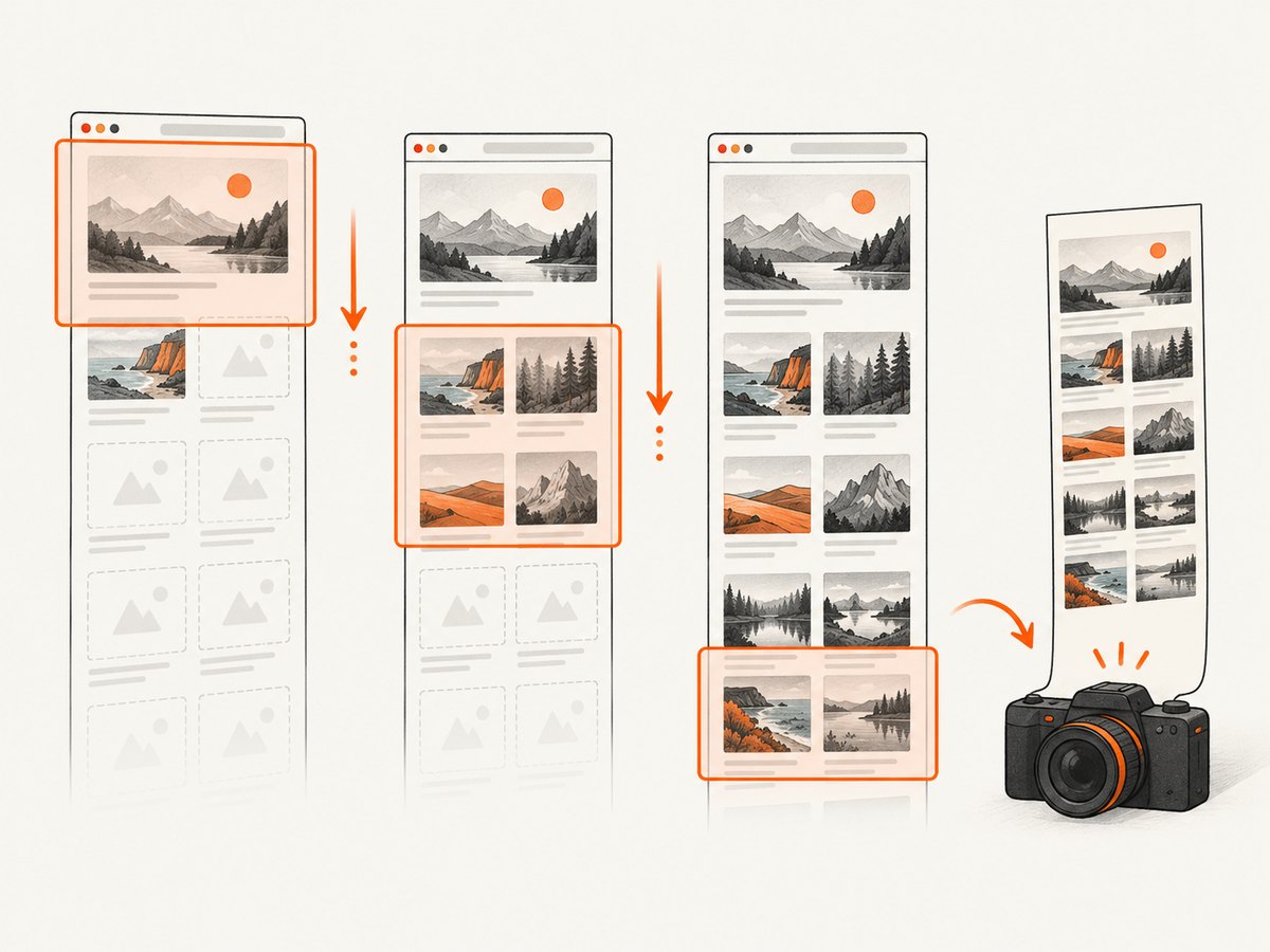Scroll through lazy content before running the final image decode check.