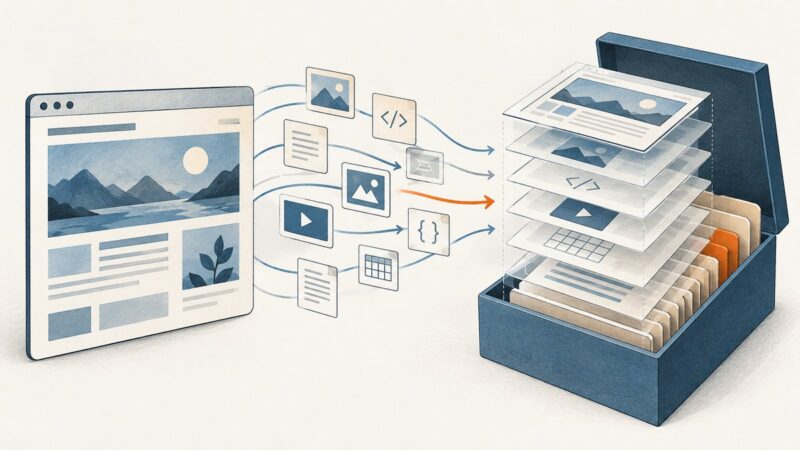 WARC Format for Website Archiving