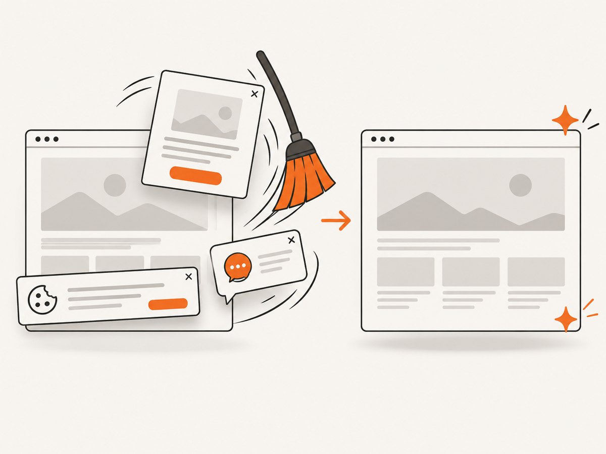 Consent banners and overlays can obscure the page unless they are handled before capture.