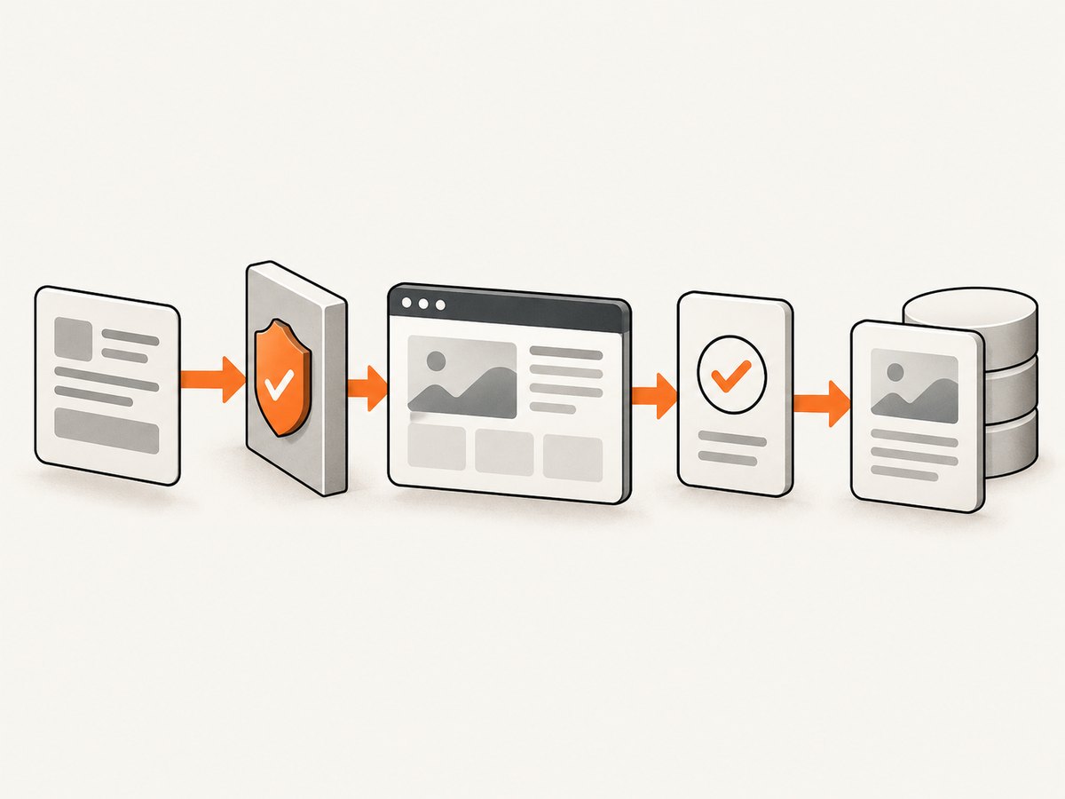 A reliable scraper treats fetching, rendering, validation, and storage as separate stages.