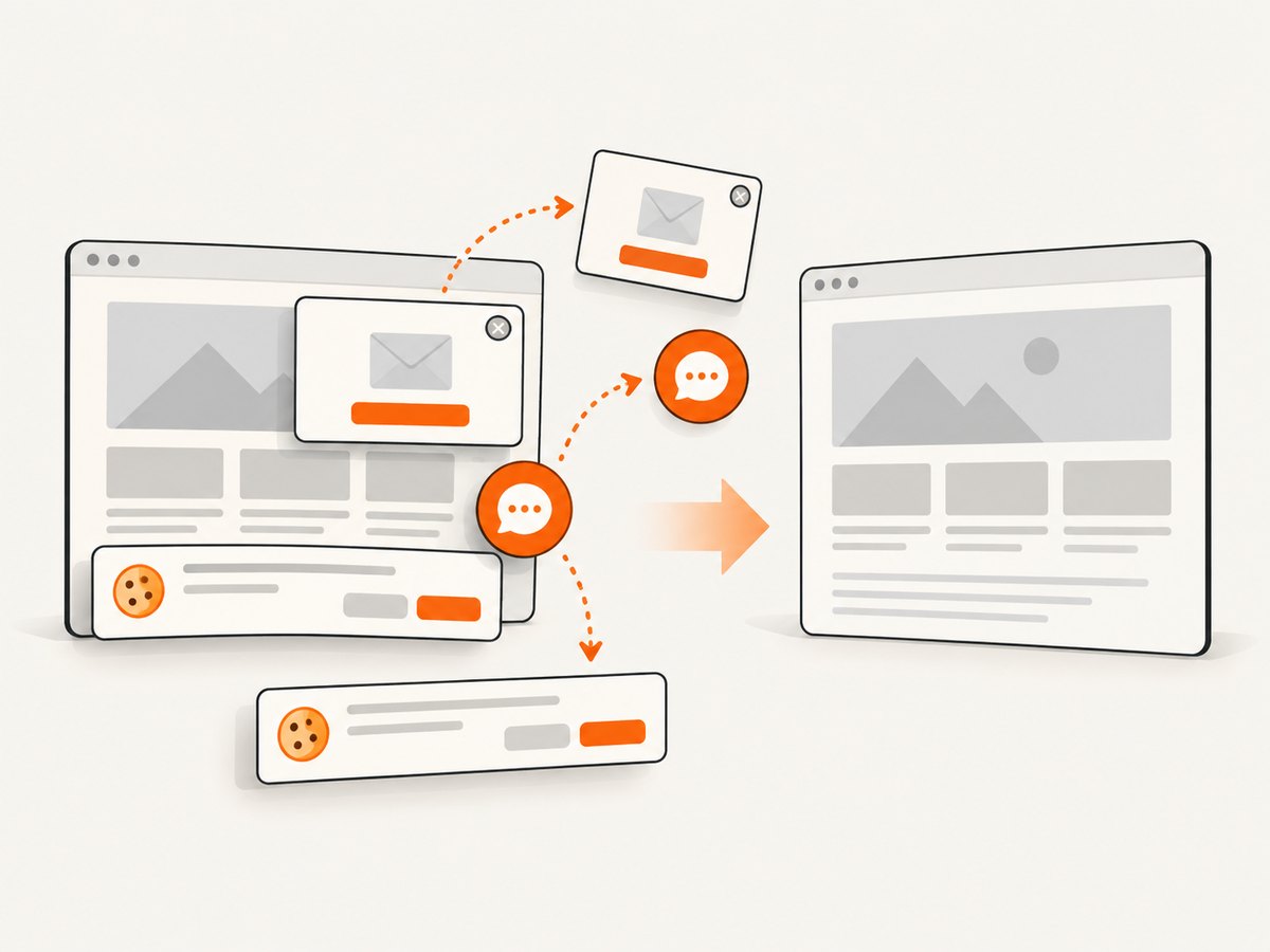 Consent overlays and other distracting widgets can be removed before a screenshot is saved.