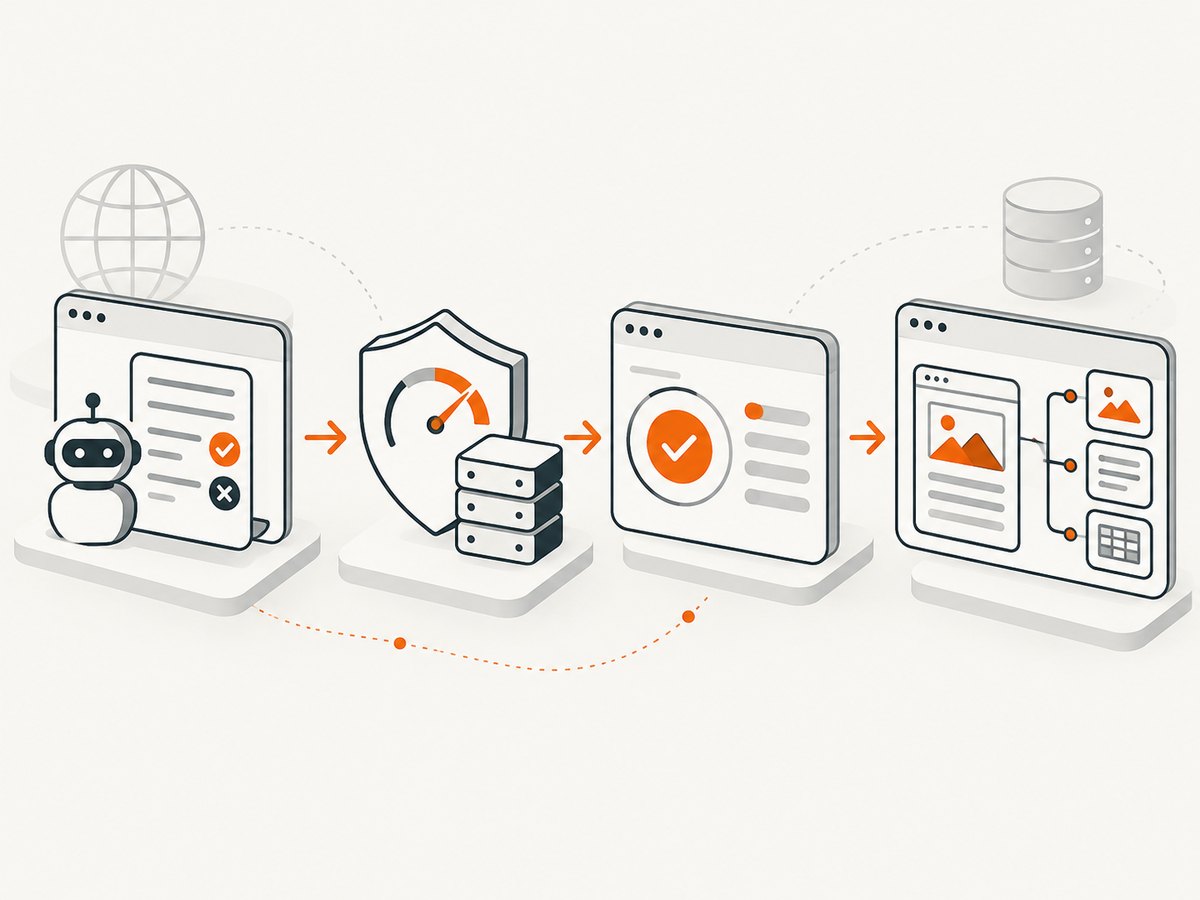 A dependable scraper treats policy checks, HTTP responses, and parsing as separate steps.