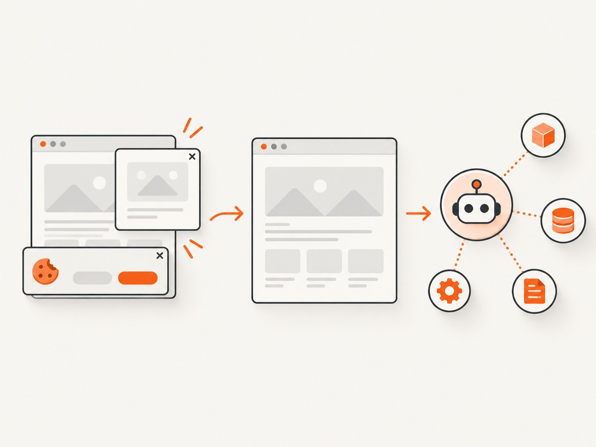 A browser-capable capture can prepare a cleaner page before returning an image or page information.