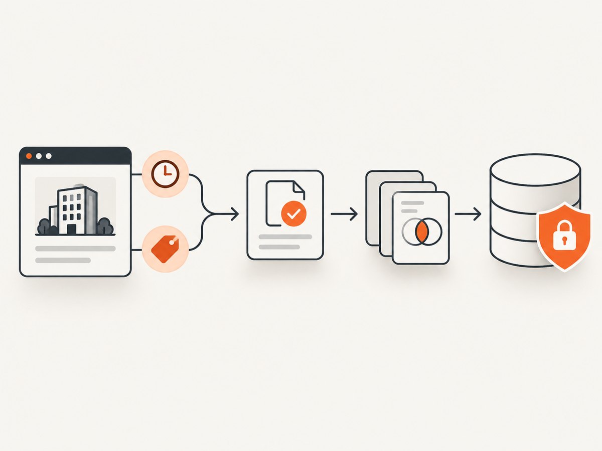 A narrow collection workflow preserves provenance while filtering out unnecessary data.