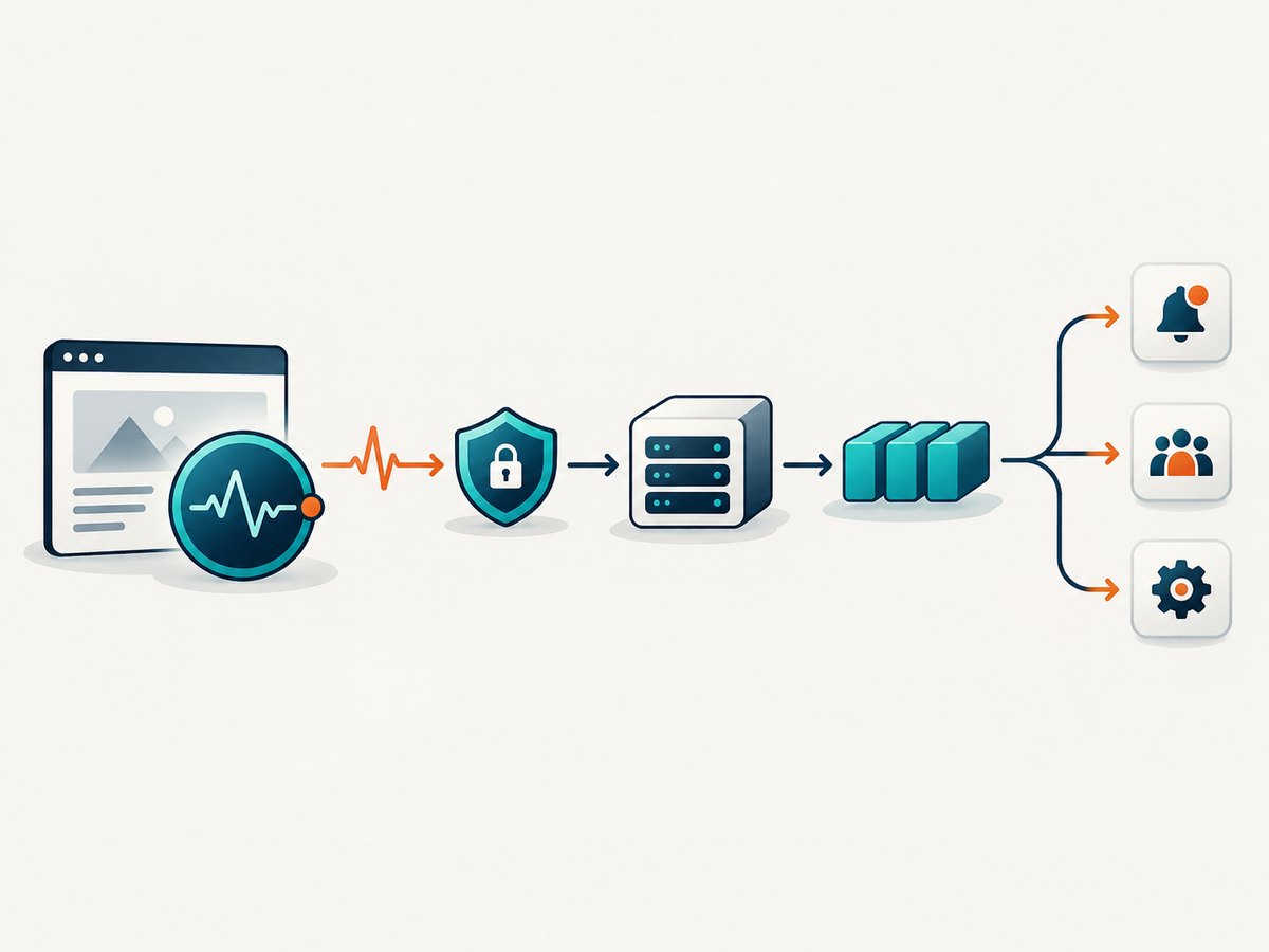 A reliable monitoring webhook persists the event before asynchronous notification and remediation.