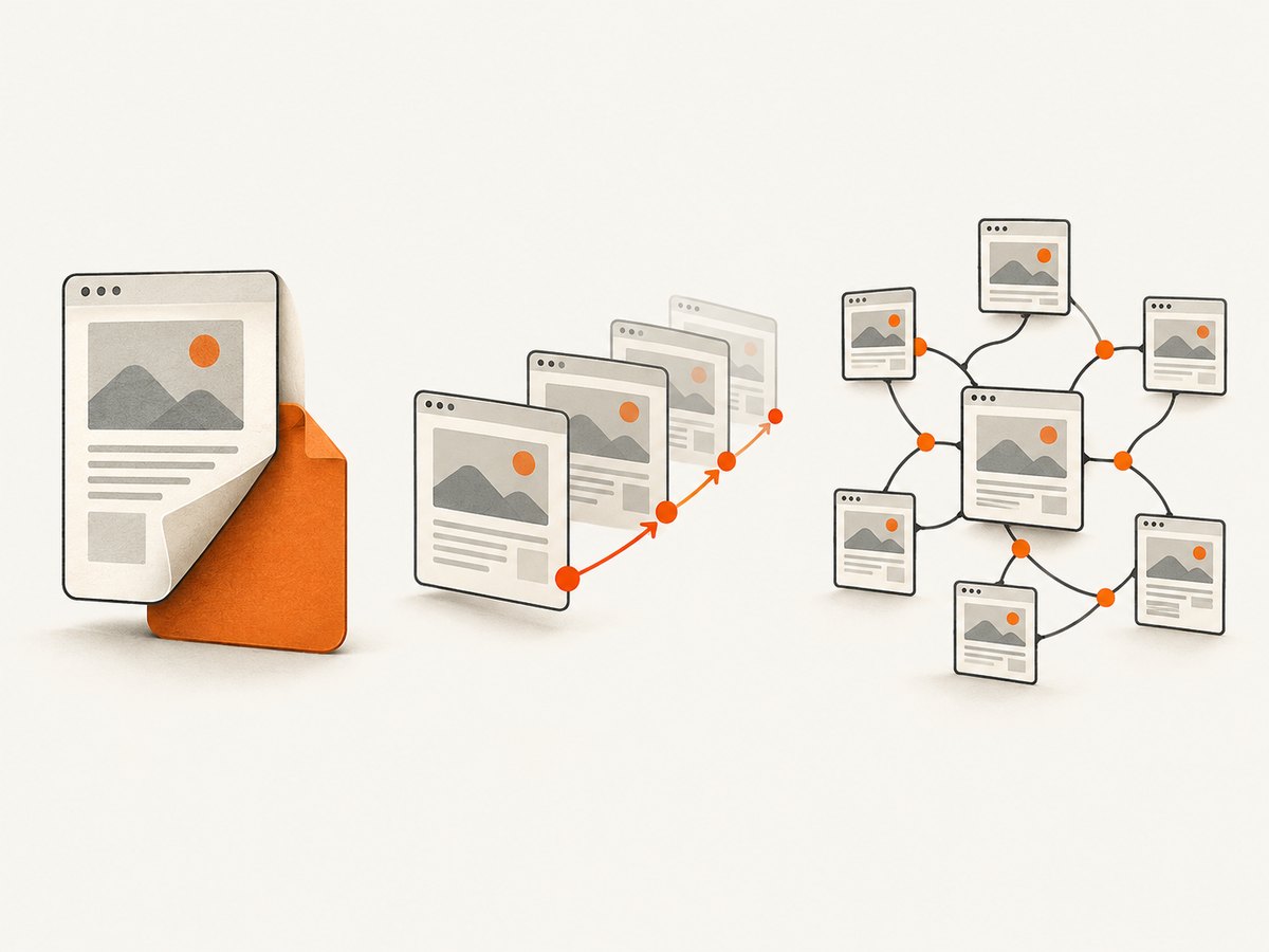 A single snapshot, a replayable browsing session, and a site crawl preserve different things.
