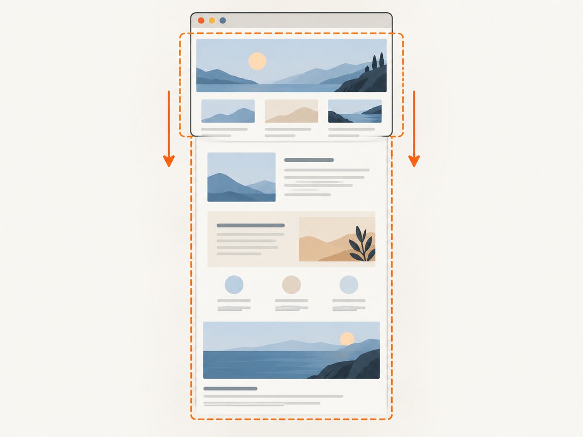 A full-page browser capture can include webpage content below the visible viewport.