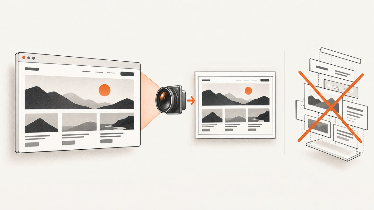How to Capture a Web Page Screenshot Without Rendering It to a JavaScript Canvas
