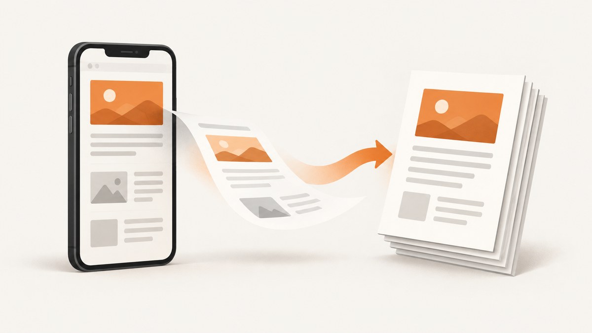 How to Convert a Webpage to PDF in Chrome on Android