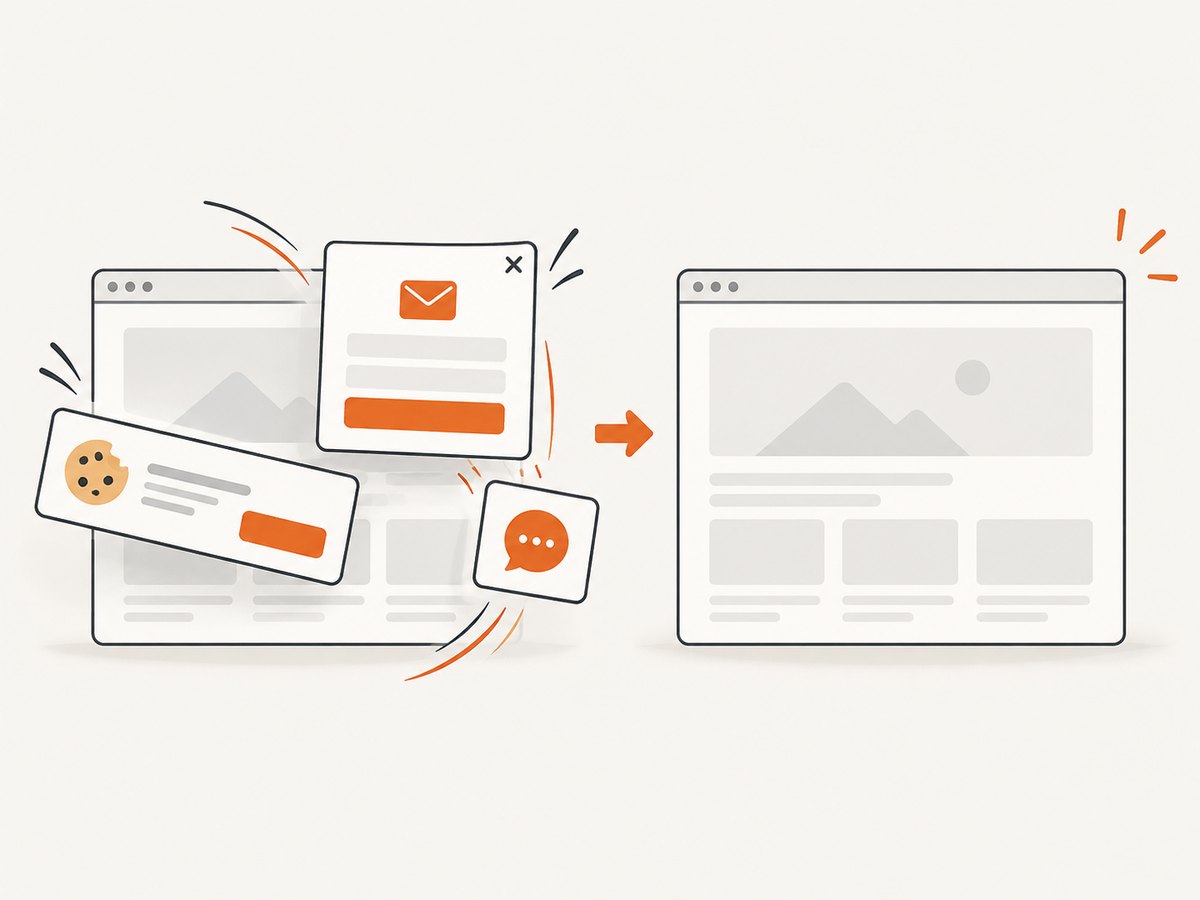 Hosted capture services can remove obstructive overlays before producing the image.
