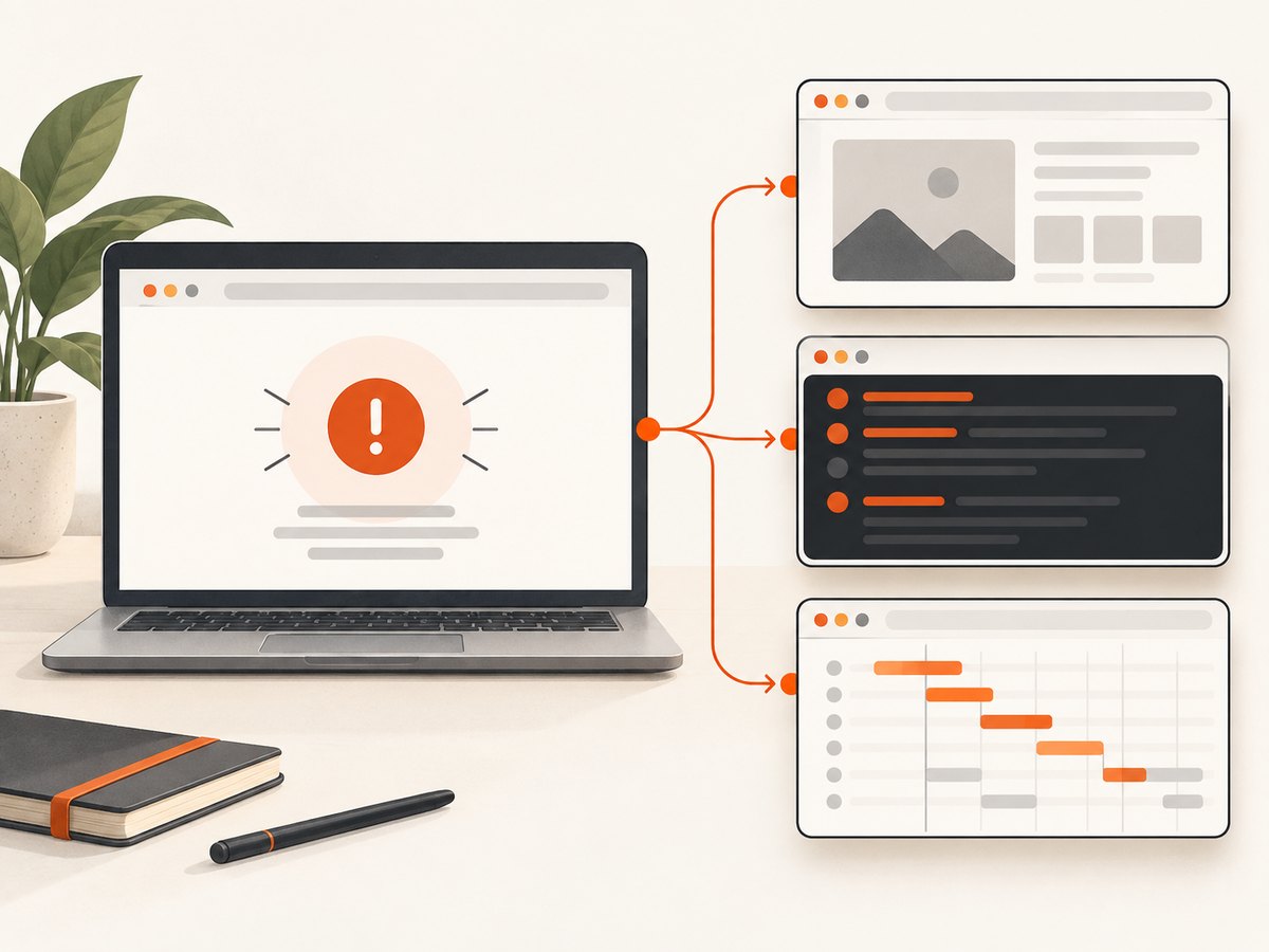 A strong debugging report combines the screenshot with Console, Issues, or Network evidence.