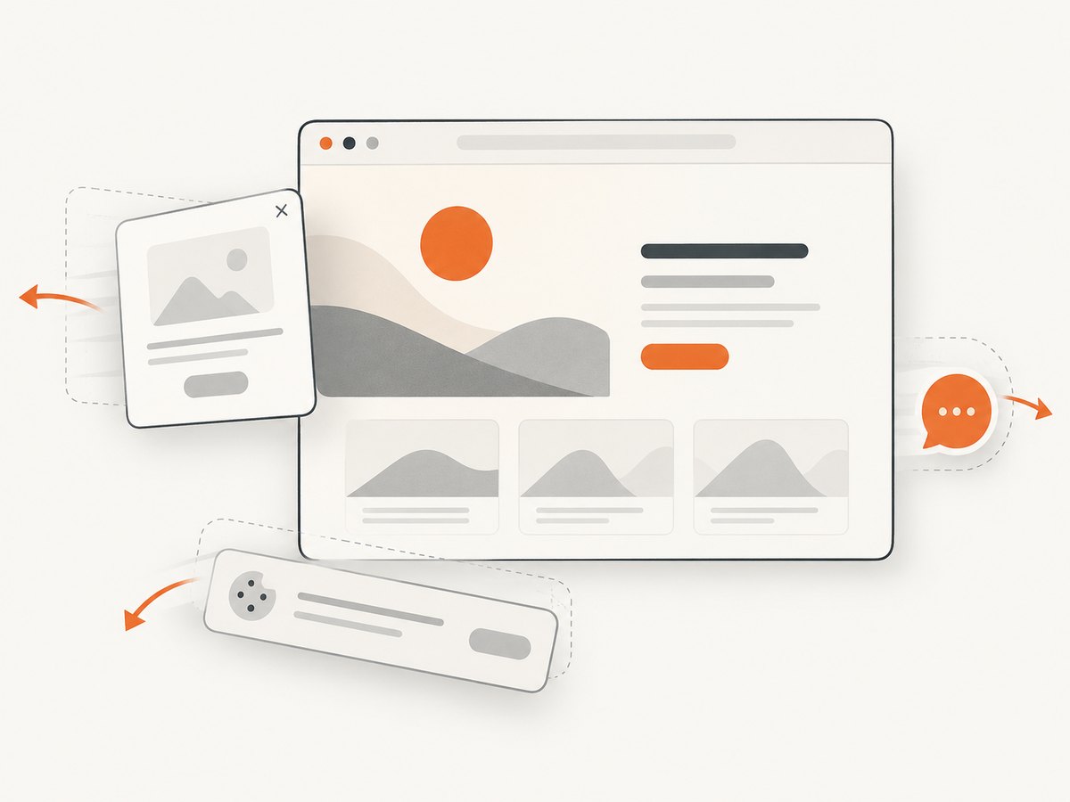Removing overlays before capture keeps template previews focused on the banner design.