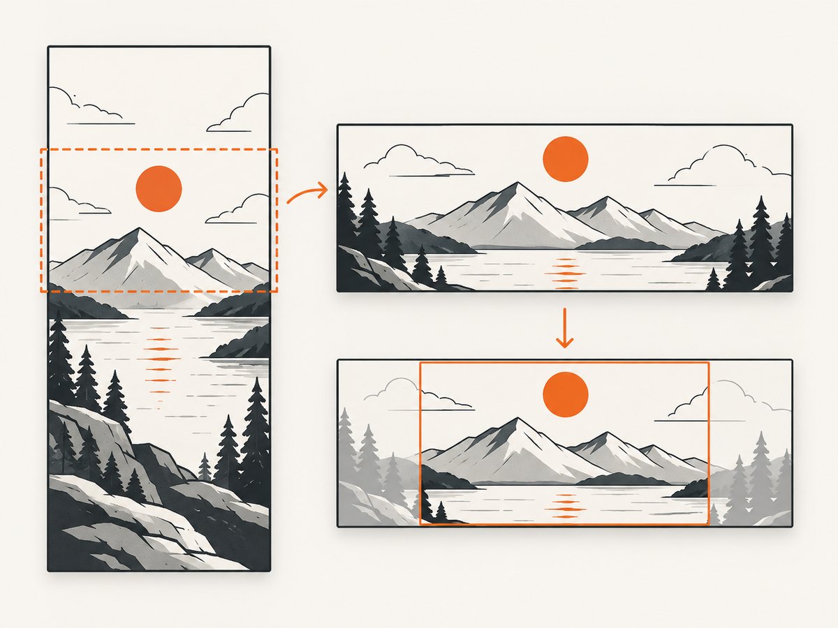 Keeping important content in the center protects it from platform cropping.