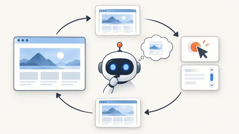 Using Website Screenshots for AI Agents with Browser Observation