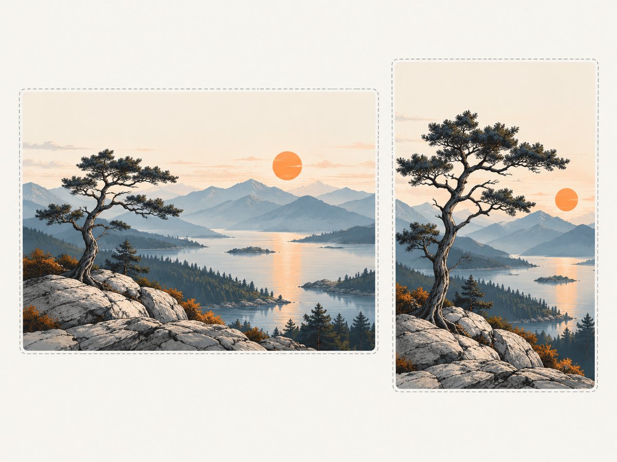 Use a mobile art-directed crop when the subject or composition cannot survive the narrower frame.