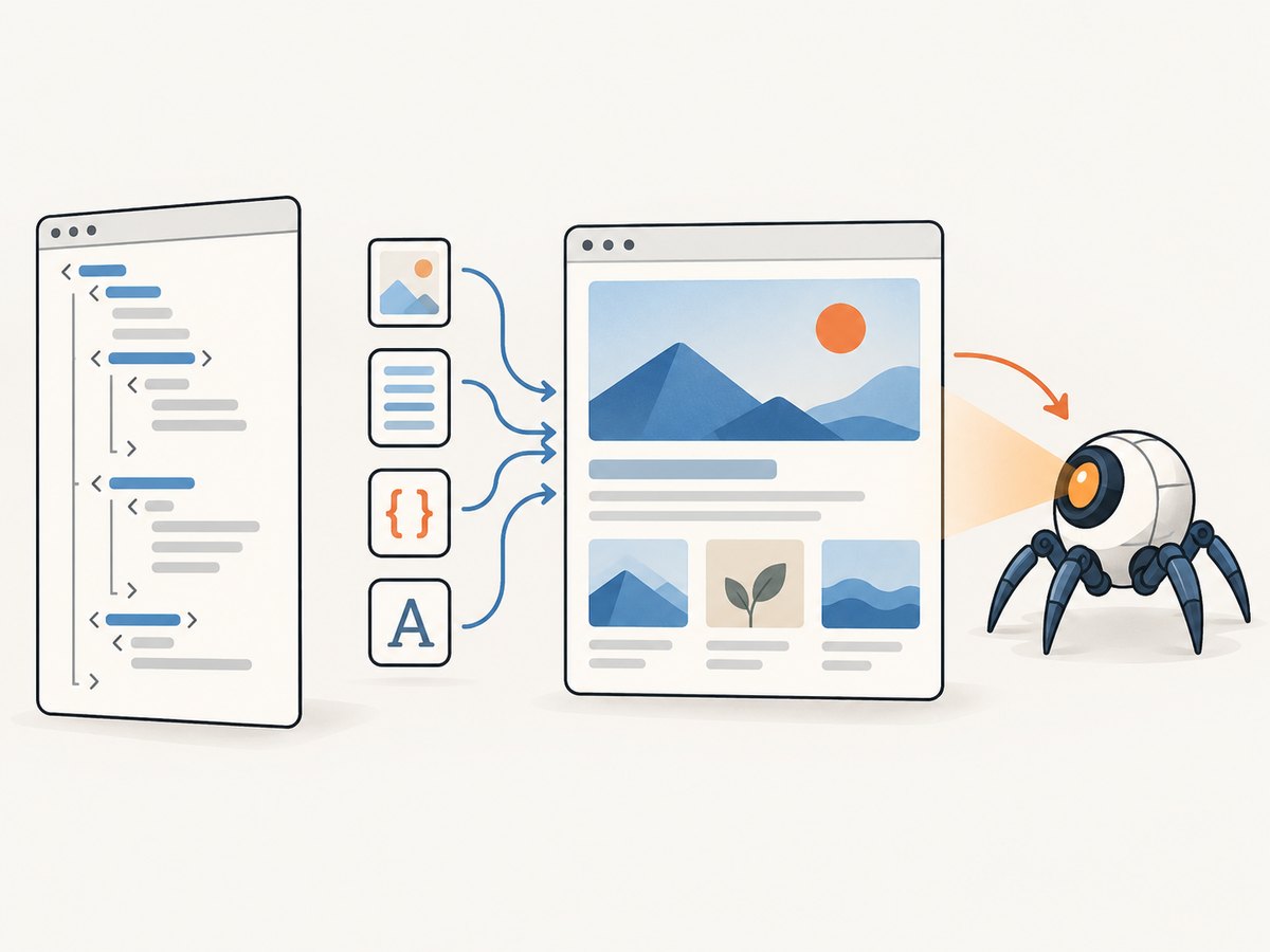 JavaScript rendering can reveal a page that is not present in the initial HTML response.