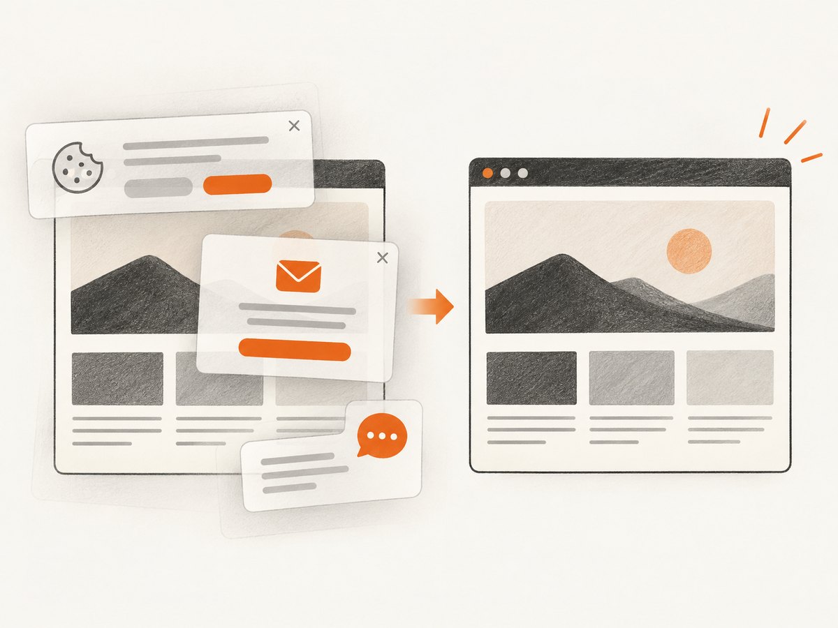 Privacy tools can limit signals and remove known tracking or overlay elements, but coverage is partial.
