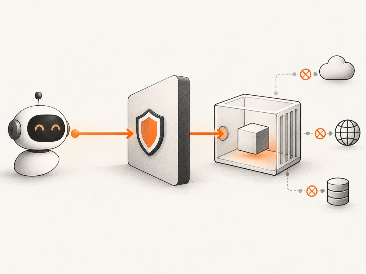 Docker MCP places routing and container boundaries between the client and each server.