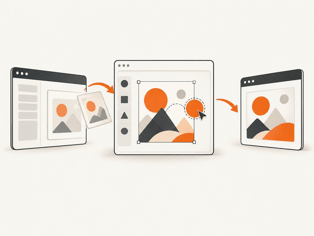 The integration connects the host workflow, editor runtime, design data, and exported result.