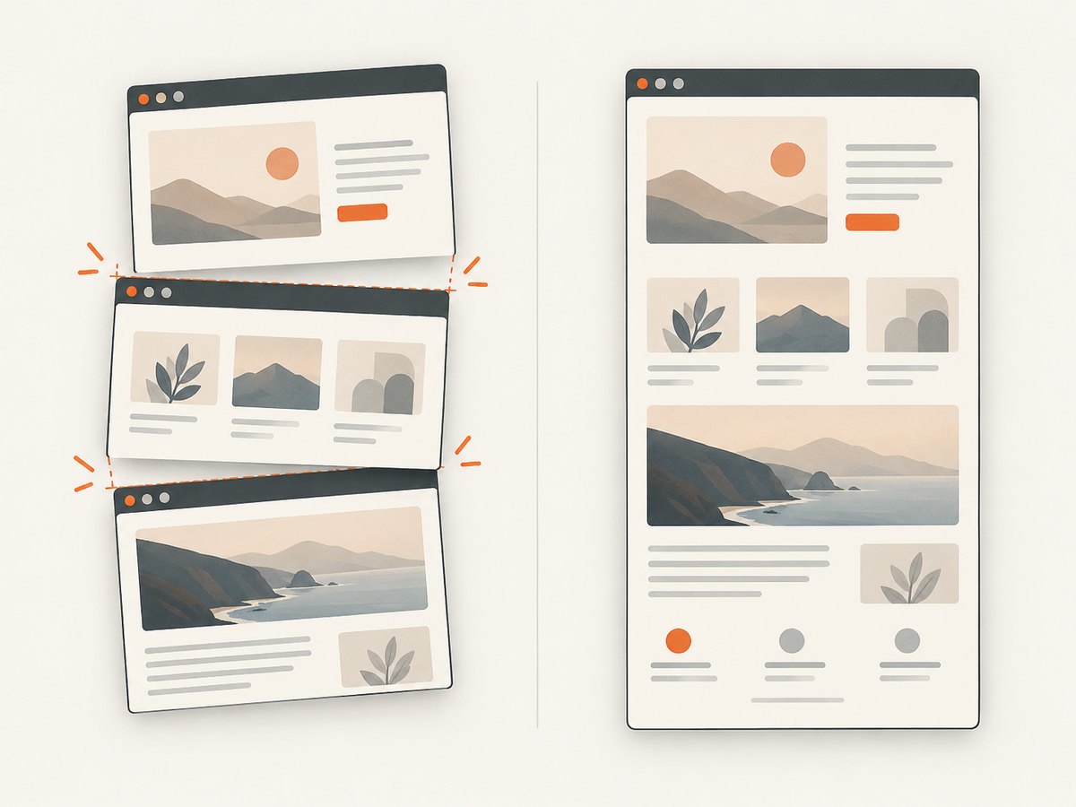 Viewport stitching depends on overlap; document capture avoids many scrolling seams.