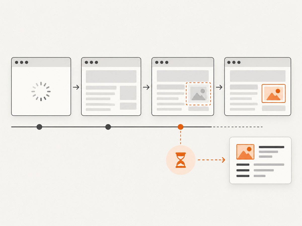 Wait for a confirmed selector or meaningful text condition instead of guessing with a fixed delay.