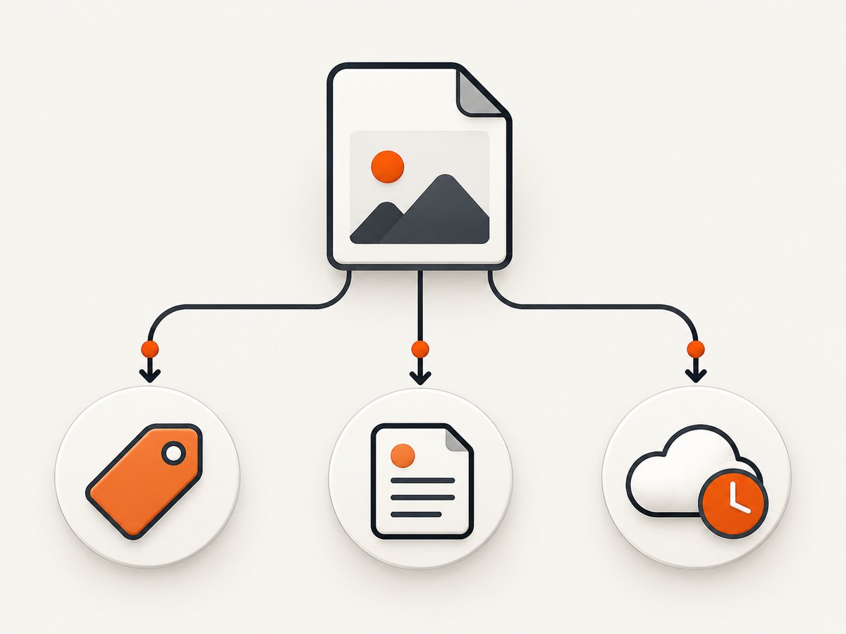The filename, local file details and cloud gallery can represent different timestamp values.
