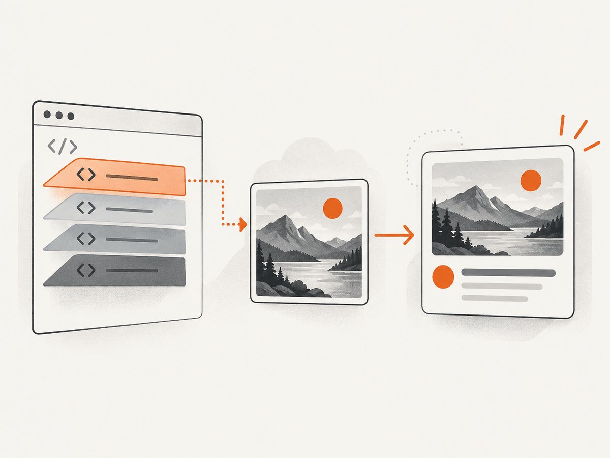 The crawler must retrieve both the page metadata and the image at its public URL.