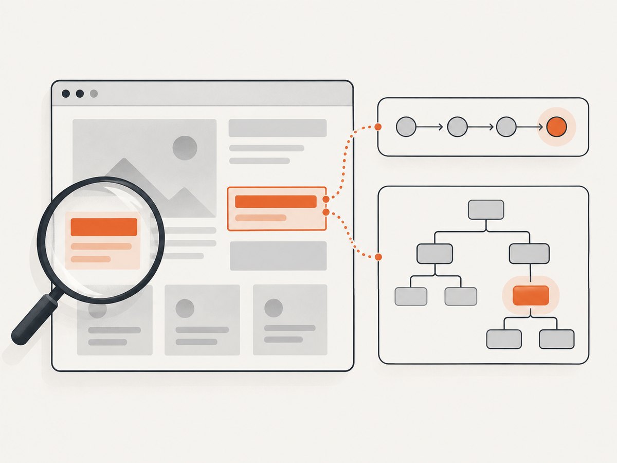 Check that a locator matches exactly the intended element in the rendered page.